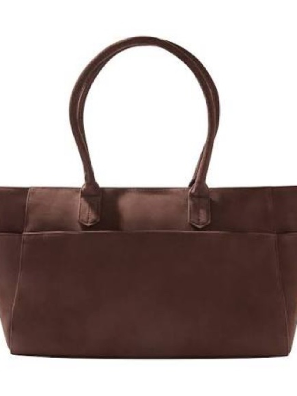 Everyday Chocolate Brown Leather Tote NWT